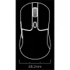 Myszka gamingowa Keychron M3 dla prawej ręki RF Wireless + Bluetooth Optyczna 26000 DPI Biała