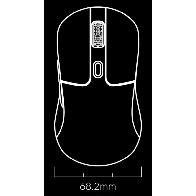 Myszka gamingowa Keychron M3 dla prawej ręki RF Wireless + Bluetooth Optyczna 26000 DPI Biała
