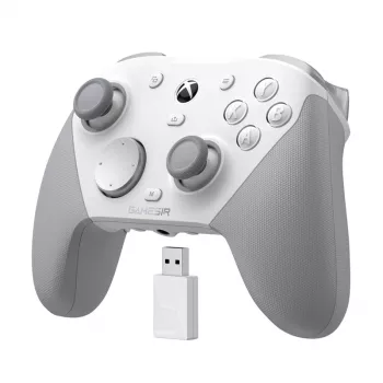 GameSir kontroler gamingowy G7 PRO Mech biały — obsługa przewodowa/bezprzewodowa, układ ergonomiczny