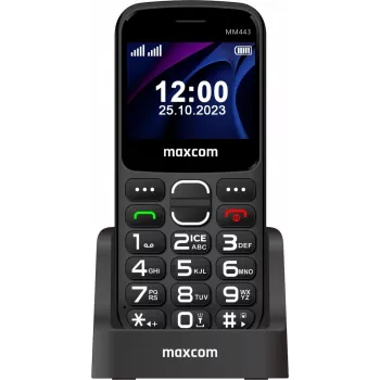 Maxcom Comfort MM443 S z ładowarką sieciową czarny