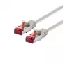Kabel sieciowy LOGON Cat6 SSTP/PIMF 5 m ze złączami RJ-45, Ivory