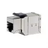 Ekranowany łącznik keystone Cat6 inline, komplet 8 szt., EQUIP — Płaska konstrukcja, RJ-45, 17×35,5×24,4 mm, srebrny