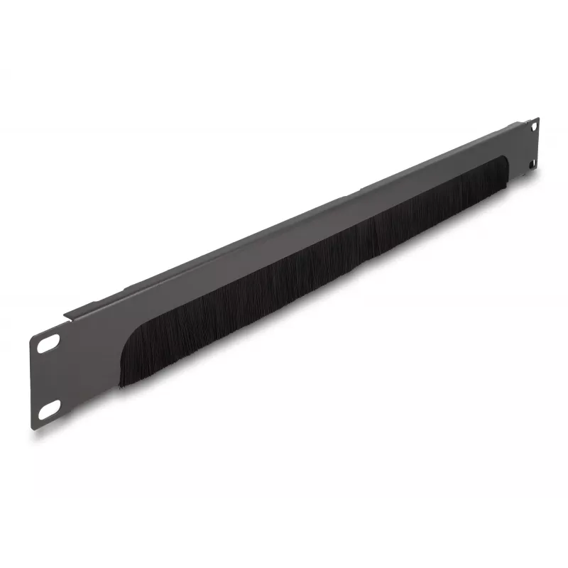 Panel szczotkowy DeLOCK 66750 szary metal nylon 19 cali