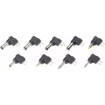 Zestaw adapterów Voltcraft 9ZC7 — 9 sztuk: 2 adaptery jack i 7 adapterów niskonapięciowych