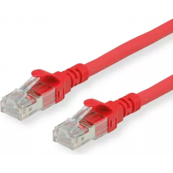 Roline - Kabel krosowy - RJ-45 (M) do RJ-45 (M) - 2 m - SFTP, PiMF - CAT 6 - Bezhalogenowy, Formowany, Linka - Czerwony