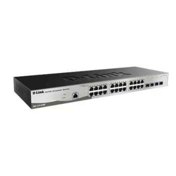 Przełącznik sieciowy D-Link DGS-1210-28/ME/E zarządzalny L2+ Gigabit Ethernet (10/100/1000) 1U czarny, szary