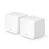 Mesh system MERCUSYS Halo H60X (2-pack) Dual-band Wi‑Fi 6, 1500 Mbps, up to 350 m², 2x LAN, internal antennas, biały