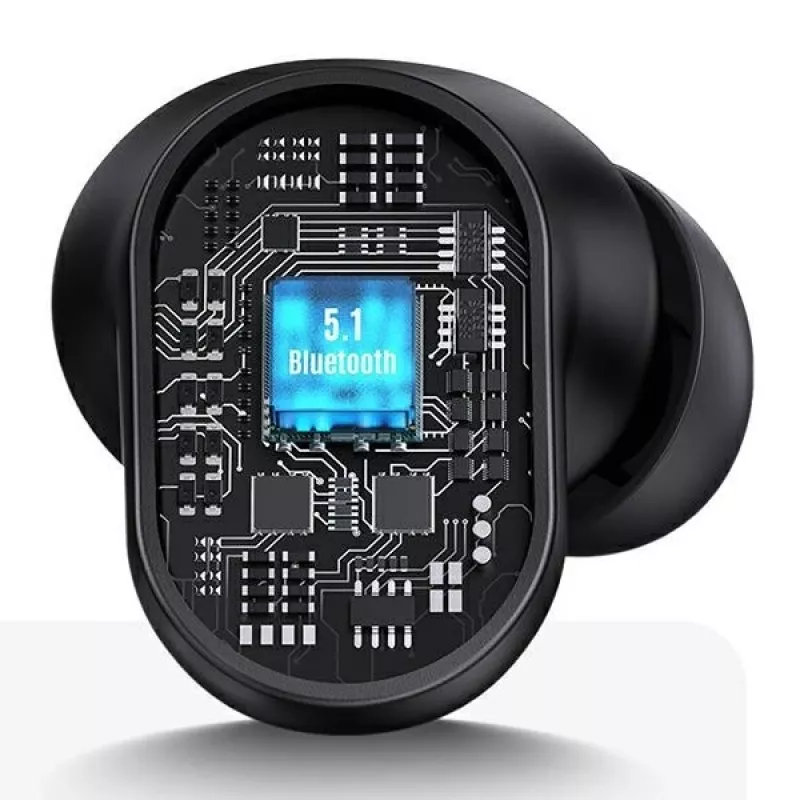 Bezprzewodowe słuchawki douszne TWS usams seria BH BHUBH03 Bluetooth 5.1, czerwone — douszne, etui ładujące