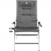 padded reclining chair, 5 positions 2000038333, camping chair szary/Srebrny