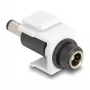 Moduł Keystone DeLOCK DC 5.5 x 2.5 mm żeński na DC 5.5 x 2.1 mm męski biały