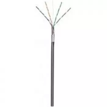Wentronic goobay - Kabel w zwoju - 100,0 m - F/UTP - CAT 5e - zewnętrzny, okrągły, niezawodny - Czarny (57294)