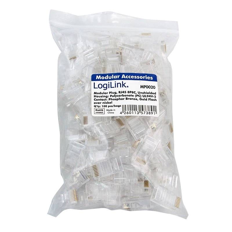 Złącze RJ45 LogiLink MP0020 Transparent