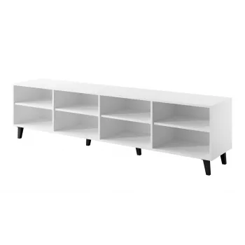 Szafka RTV cama meble ASTI 200×42×52 cm biała matowa
