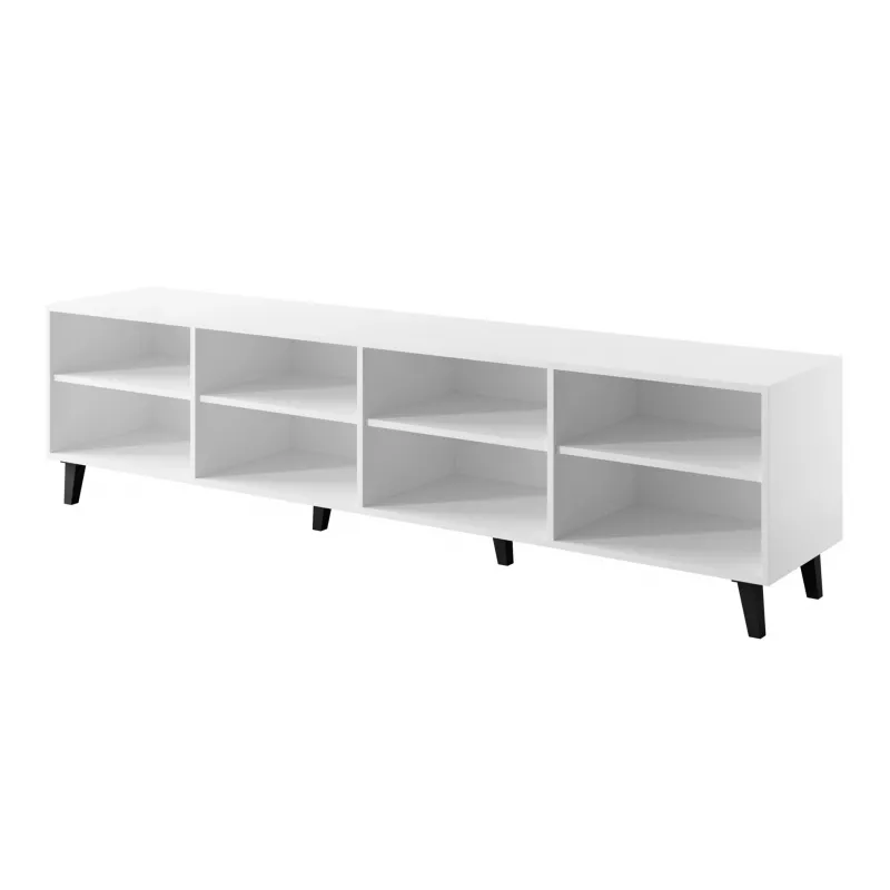 Szafka RTV cama meble ASTI 200×42×52 cm biała matowa