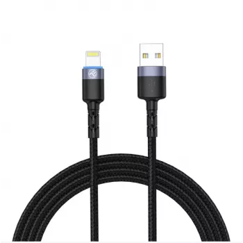 Kabel USB do Lightning Tellur 1,2 m nylonowy pleciony czarny