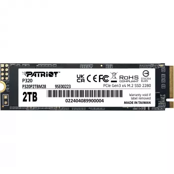 Dysk SSD Patriot P320 2TB M.2 2280 PCIe 3.0 x4 NVMe