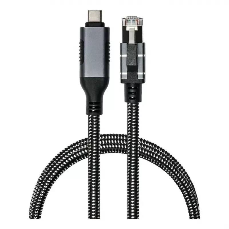Good Connections Kabel Ethernet USB-C RJ45, antracytowy, 5,0 m