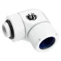 Złączka BitsPower BP-DWE90RMLA14 — mosiężna złączka obrotowa 90°, średnica 1,4 cm, biała