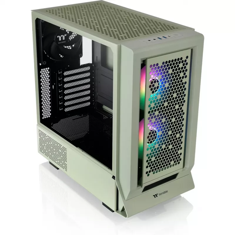 Ceres 350 MX, Tower-Enclosure Light Green, Tempered Glass x 2