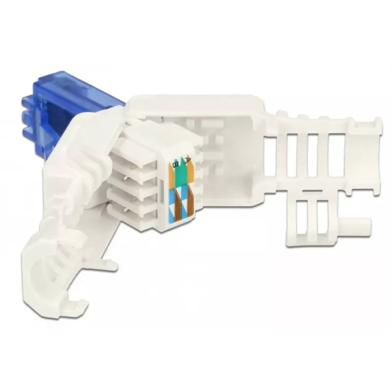 Złącze przewodowe RJ-45 DeLOCK 86417 niebiesko-białe