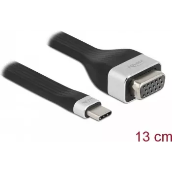 Płaski kabel taśmowy FPC DeLOCK USB Type-C do VGA 86730