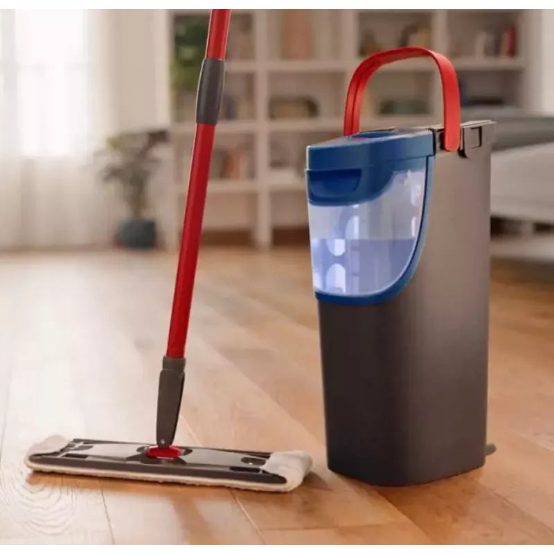Mop VILEDA Microfibre 1200 ml na mokro, obrotowa głowica 360°, drążek 140,5 cm, zdejmowana głowica do prania w pralce