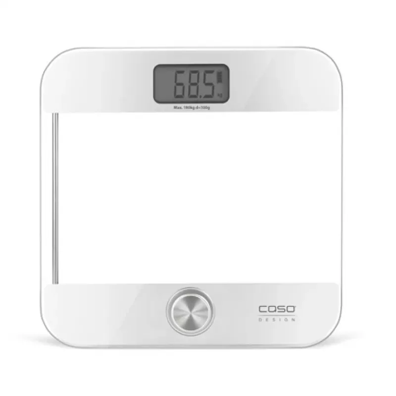 Elektroniczna waga osobista Caso Body Energy Ecostyle 03416 — maks. 180 kg, dokładność 100 g, biało-szara