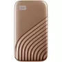 WD My Passport SSD WDBAGF0010BGD - SSD - verschlüsselt - 1 TB - extern (tragbar) - USB 3.2 Gen 2 (USB-C Steckverbinder) - 256-Bit-AES - Gold
