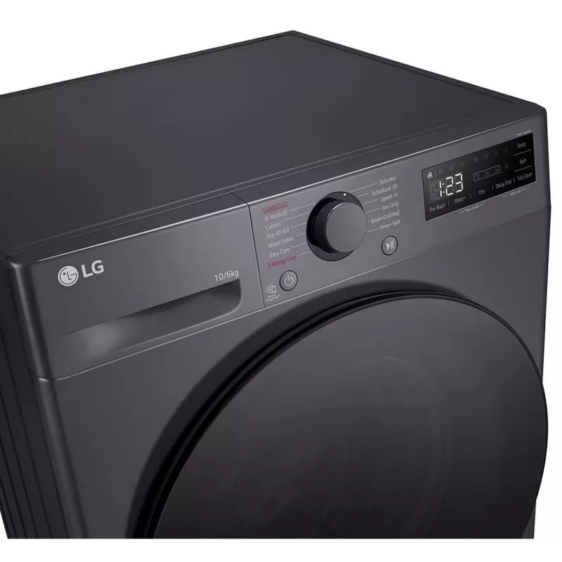 LG F4DR510S2M pralko-suszarka 10 kg / 6 kg 1400 obr./min czarna