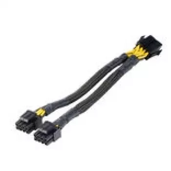 adapter kablowya zasilania procesora Akasa 8-pin na podwójny 4+4-pin (AK-CBPW35-20)