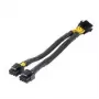 adapter kablowya zasilania procesora Akasa 8-pin na podwójny 4+4-pin (AK-CBPW35-20)