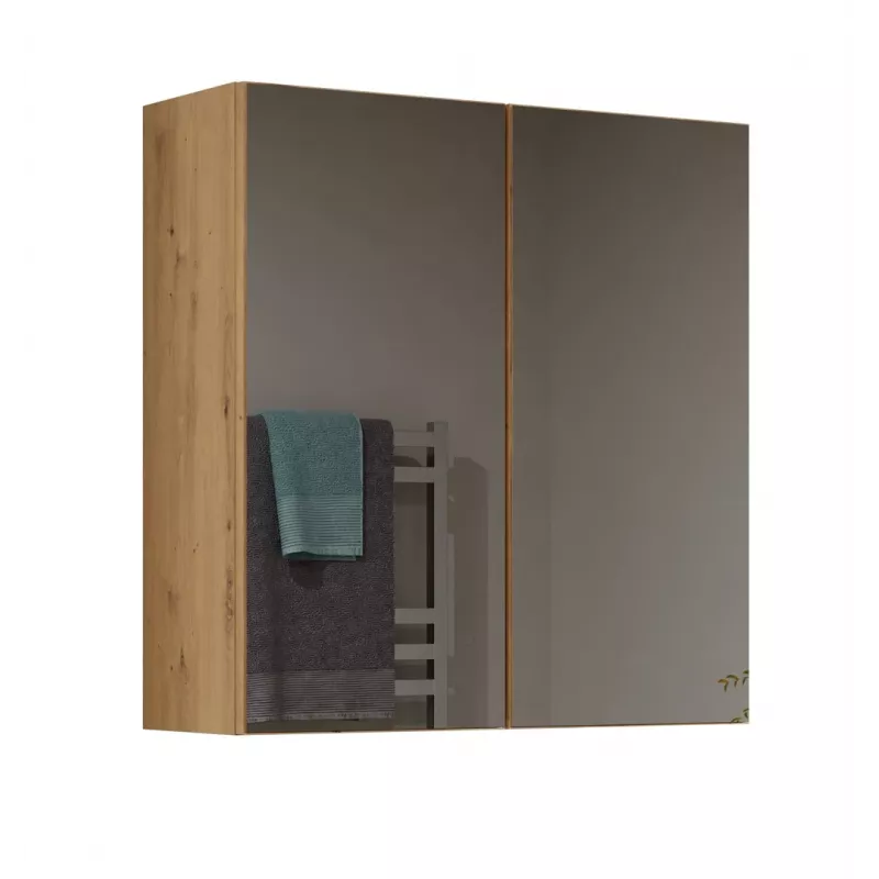 Szafka łazienkowa wisząca top e shop POLA 2DL ARTISAN — dębowa, 600×220×600 mm, 3 półki