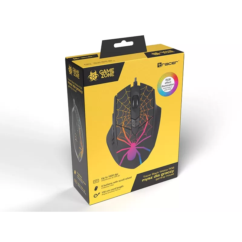 Mysz GAMEZONE Czarny Widow USB