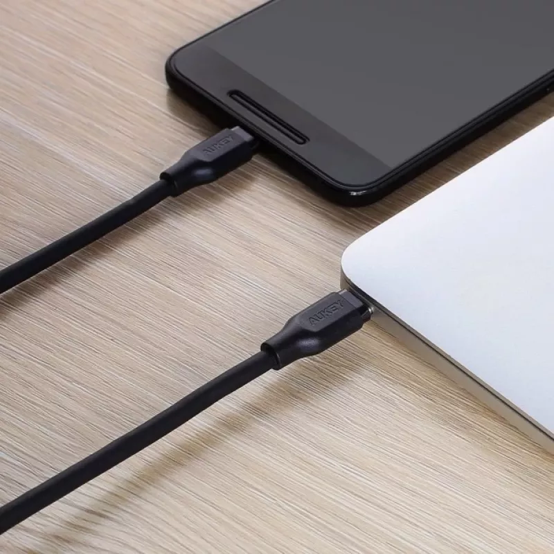 Kabel USB-C Aukey CB-CC1P 1 m, 60W PD, USB-C na USB-C