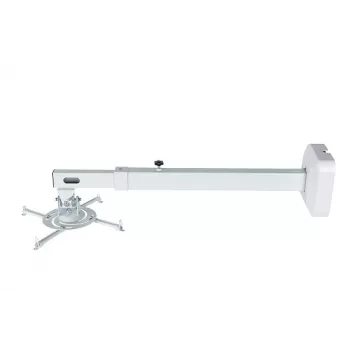 Uchwyt ścienny AVTEK WallMount Next 1200 — stal, biały, teleskopowy, obrót 360°, nachylenie ±42°, maks. obciążenie 20 kg