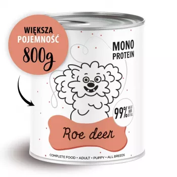 PAKA ZWIERZAKA Pepe Roe deer - mokra karma dla psa - 800g