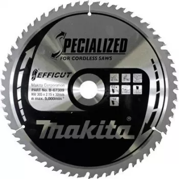 Makita Specialized EFFICUT - tarcza do piły tarczowej - do drewna, metalu - 305 mm - 60 zębów - do Makita DLS211ZU, LS003GZ01, LS1219L (B-67309)