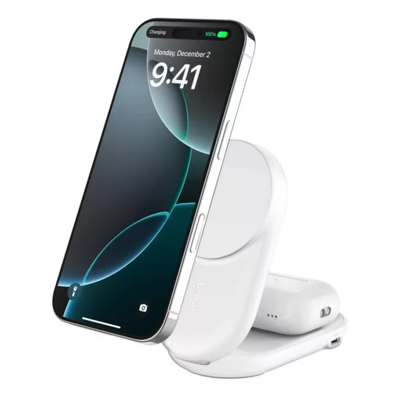 Belkin Qi2 Bezprzewodowa ładowarka wewnętrzna USB Szybkie ładowanie Biała 1.5m