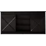 komoda 160x80x35 GRANERO czarny/czarny połysk