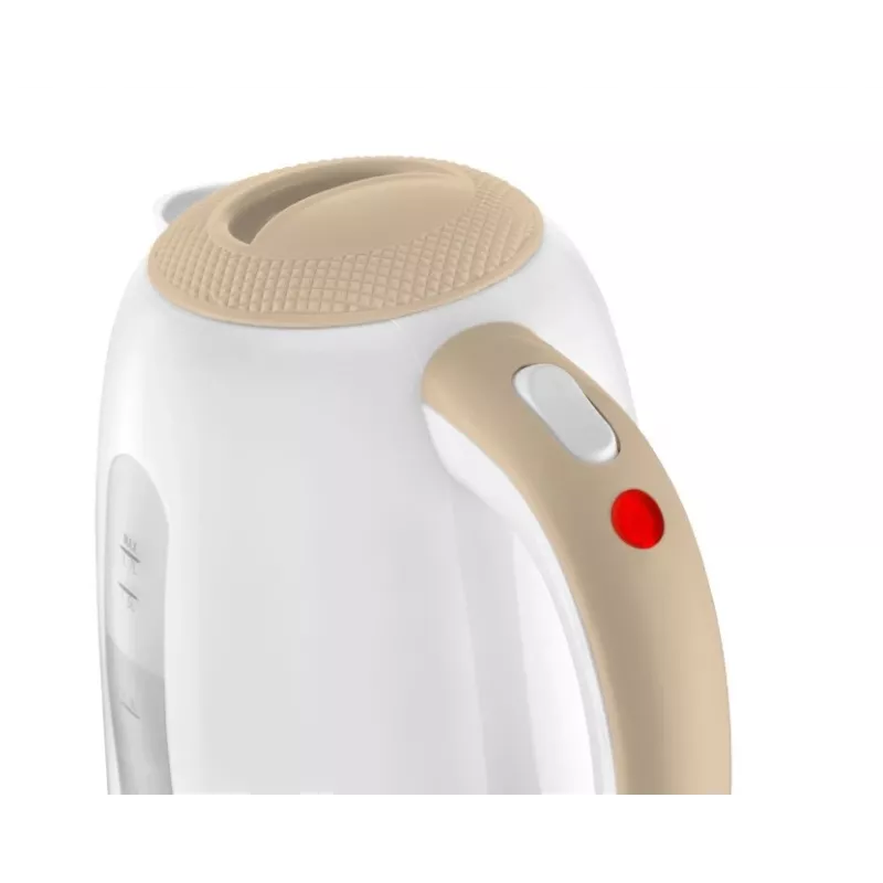 Czajnik elektryczny Concept Solution RK2331 — 1,7 L, 2200 W, beżowy/biały