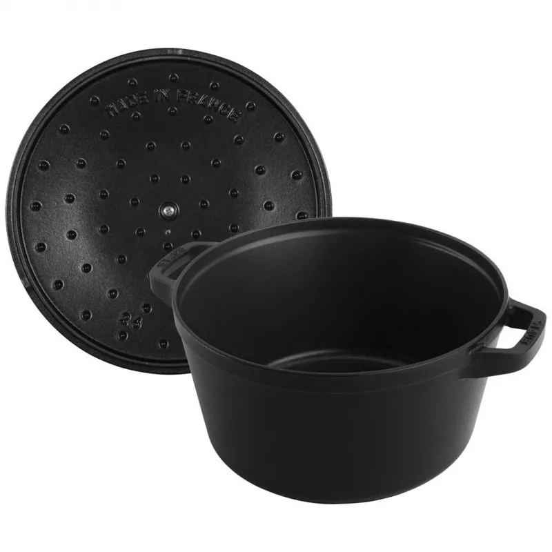 Staub La Cocotte 4,2 L okrągłe żeliwne naczynie do zapiekania