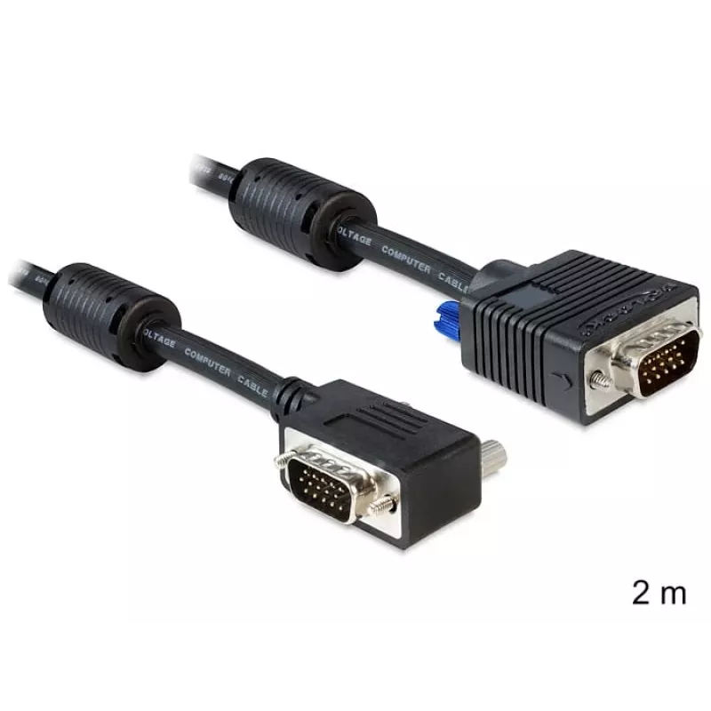 Kabel SVGA DeLOCK 83173 2m VGA D-Sub Czarny
