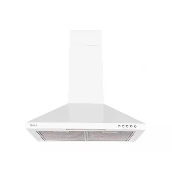 Okap kuchenny MAAN VELA 2 50, szerokość 496 mm, aluminiowy filtr przeciwtłuszczowy, 315 m³/h, 3 prędkości, 50–58 dB, biały