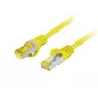 Kabel sieciowy Lanberg PCF6A-10CU-0025-Y RJ-45 Cat6a 0,25 m Żółty