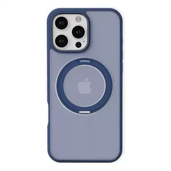 Etui ochronne Torras Ostand Pro do iPhone'a 16 Pro, niebieskie, smukła konstrukcja