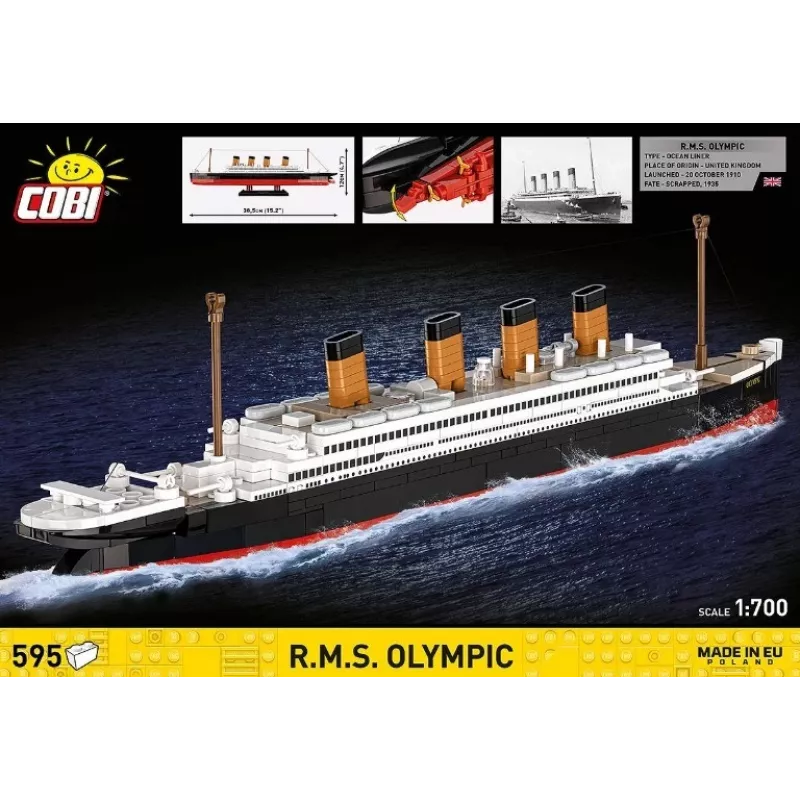 Zestaw konstrukcyjny Cobi Blocks R.M.S. Olympic 59 klocków — 59-elementowy zestaw do budowy modeli