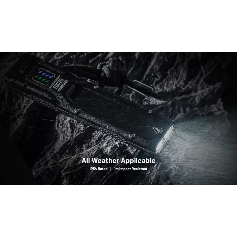 Latarka taktyczna Nitecore EDC25 — podwójna dioda LED, 15 lm, korpus aluminiowy, ładowana przez USB, IP54, wstrząsoodporna, czarna