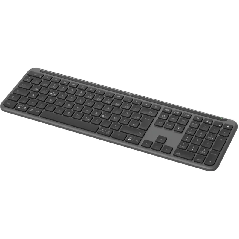 Logitech K950 Signature cienki Klawiatura biurowa RF Wireless + Bluetooth QWERTZ niemiecki grafit