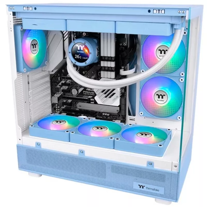 Termaltake CT140 EX Reverse ARGB Wentylator obudowy 140 mm Zestaw 3 szt. Hydrangea Niebieski