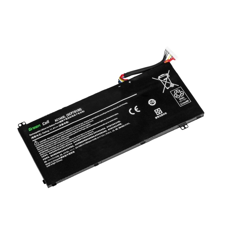 Bateria zielony Cell AC54 do Acer Aspire Nitro V15 VN7-571G VN7-572G VN7-591G VN7-592G V17 VN7-791G VN7-792G